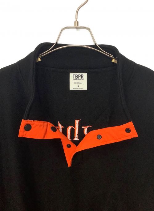 TIGHTBOOTH PRODUCTION（タイトブースプロダクション）TIGHTBOOTH PRODUCTION (タイトブースプロダクション) CHAOS FISHING CLUB (カオスフィッシングクラブ) ハーフボタンプルオーバー ブラック サイズ:Mの古着・服飾アイテム