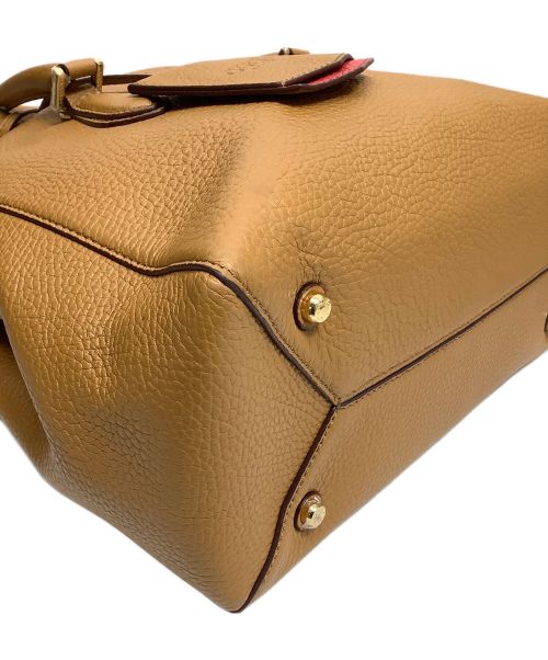 COCOCELUX GOLD（ココセリュックスゴールド）cococelux gold (ココセリュックスゴールド) ミニポーチ付き2WAYバッグ キャメルの古着・服飾アイテム