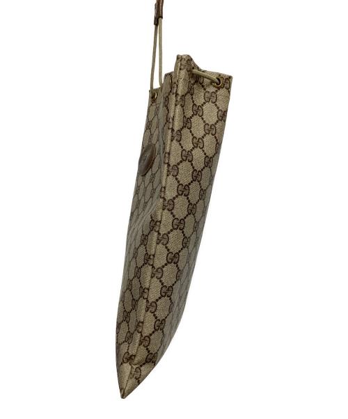 GUCCI（グッチ）GUCCI (グッチ) 巾着バッグ　ＧＧ ベージュの古着・服飾アイテム