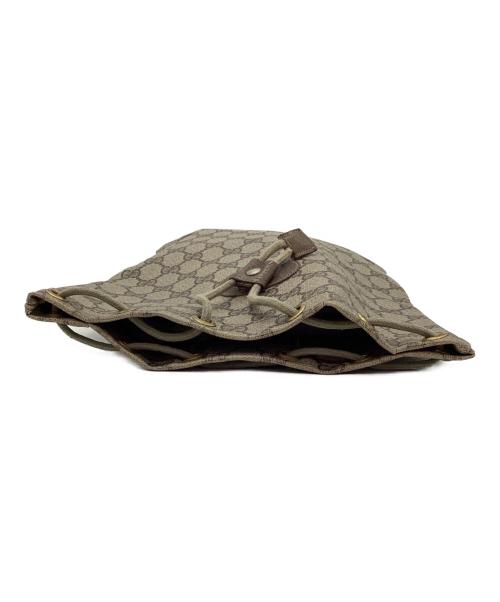 GUCCI（グッチ）GUCCI (グッチ) 巾着バッグ　ＧＧ ベージュの古着・服飾アイテム