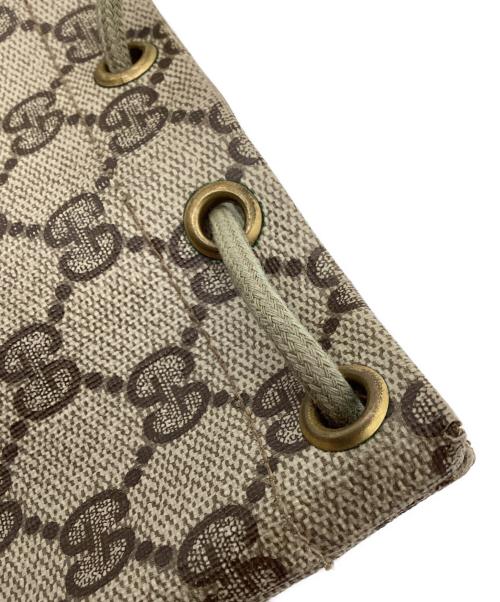 GUCCI（グッチ）GUCCI (グッチ) 巾着バッグ　ＧＧ ベージュの古着・服飾アイテム