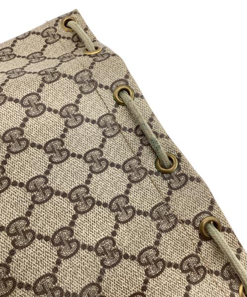 GUCCI（グッチ）GUCCI (グッチ) 巾着バッグ　ＧＧ ベージュの古着・服飾アイテム