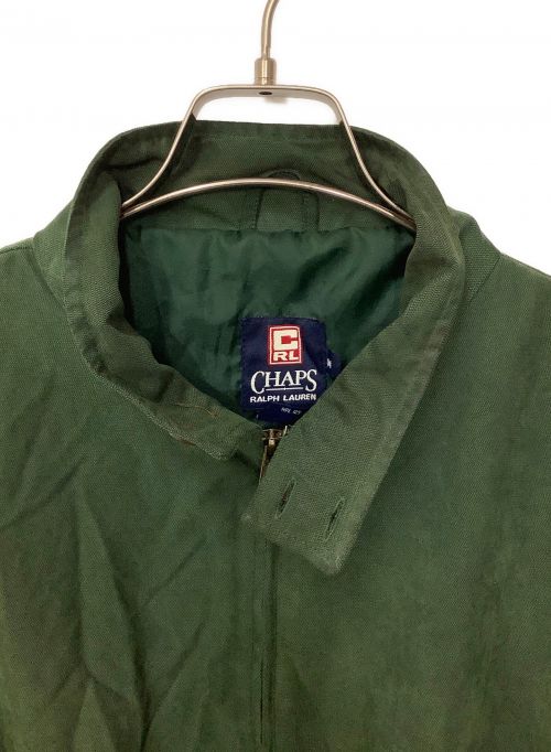 CHAPS（チャップス）CHAPS (チャップス) 古着ジップアップカラージャケット グリーン サイズ:Mの古着・服飾アイテム