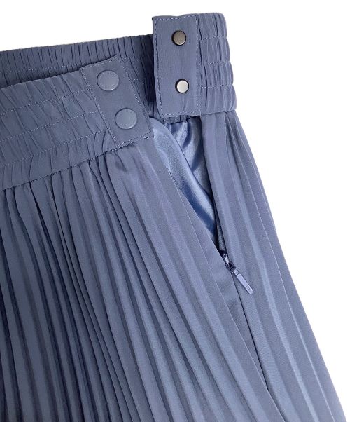 HYKE（ハイク）HYKE (ハイク) プリーツロングスカート ブルー サイズ:1　SMALLの古着・服飾アイテム