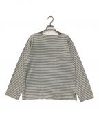 Engineered Garmentsエンジニアドガーメンツ）の古着「ポケットカットソー」｜グレー×ホワイト