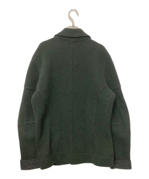 DIESEL（ディーゼル）DIESEL (ディーゼル) ダブルライダースニットジャケット カーキ サイズ:Lの古着・服飾アイテム