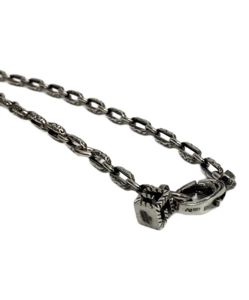 GUCCI（グッチ）GUCCI (グッチ) スクエアGキューブネックレス シルバーの古着・服飾アイテム