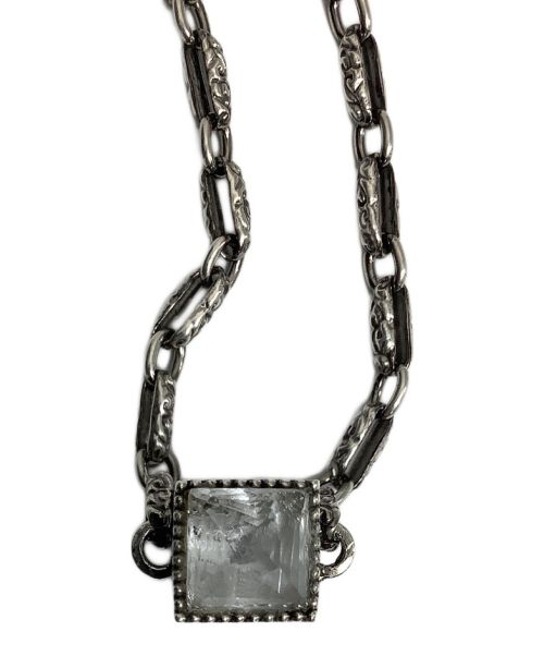 GUCCI（グッチ）GUCCI (グッチ) スクエアGキューブネックレス シルバーの古着・服飾アイテム