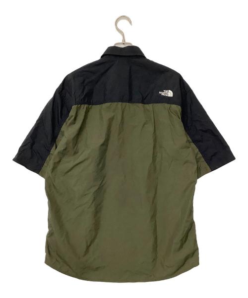 THE NORTH FACE（ザ ノース フェイス）THE NORTH FACE (ザ ノース フェイス) ヌプシシャツ ブラック×カーキ サイズ:Mの古着・服飾アイテム