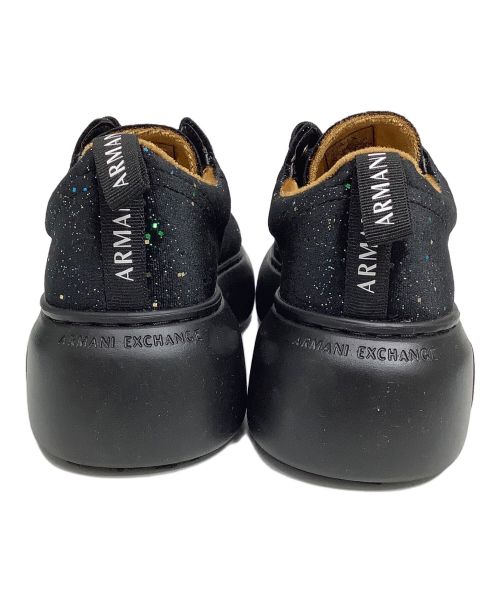 ARMANI EXCHANGE（アルマーニ エクスチェンジ）ARMANI EXCHANGE (アルマーニ エクスチェンジ) 厚底スニーカー ブラック サイズ:36の古着・服飾アイテム