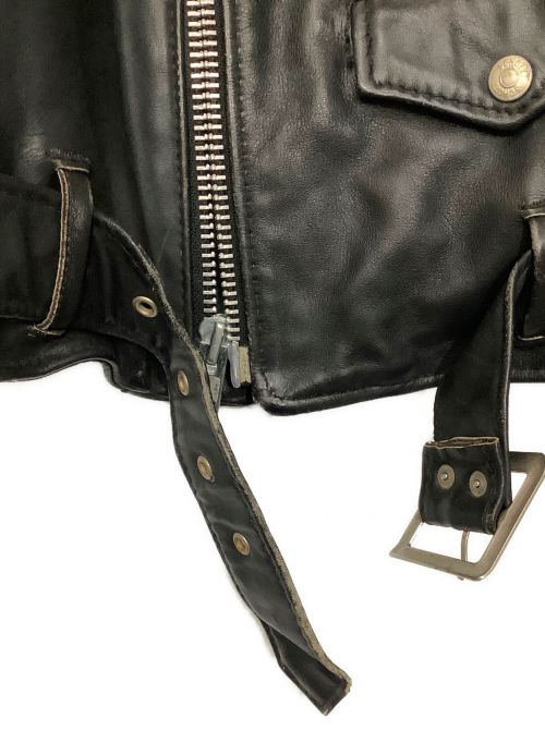 Schott（ショット）shott (ショット) ライダースジャケット ブラック サイズ:12の古着・服飾アイテム