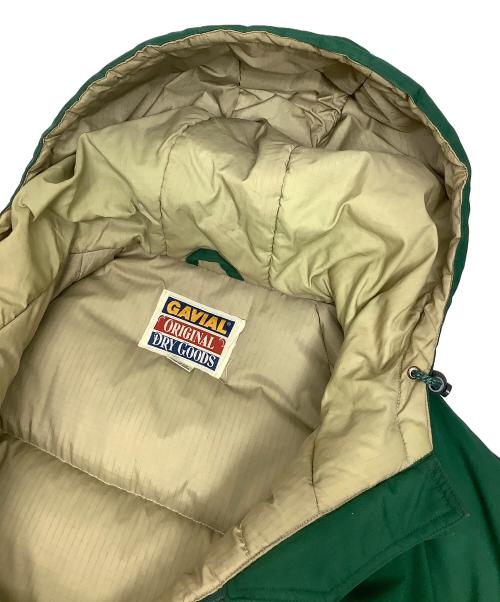 gavial original dry goods（-）gavial original dry goods (-) ダウンジャケット グリーン サイズ:Lの古着・服飾アイテム