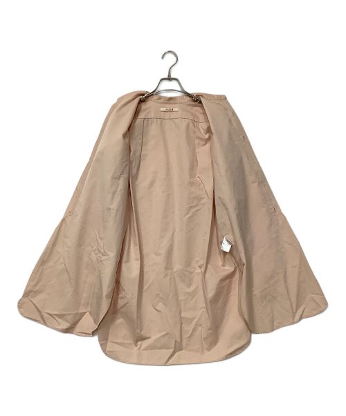 BACCA（バッカ）BACCA (バッカ) ノーカラーシャツ サーモンピンク サイズ:36の古着・服飾アイテム