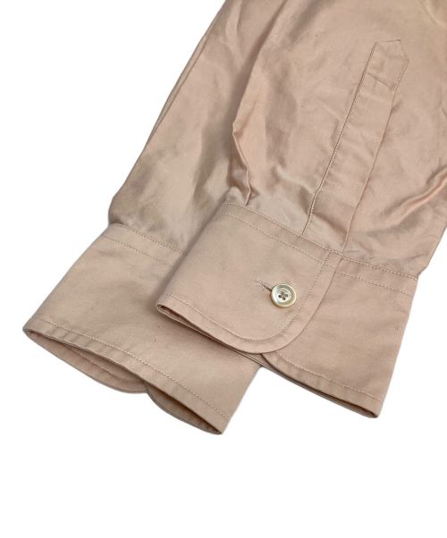 BACCA（バッカ）BACCA (バッカ) ノーカラーシャツ サーモンピンク サイズ:36の古着・服飾アイテム