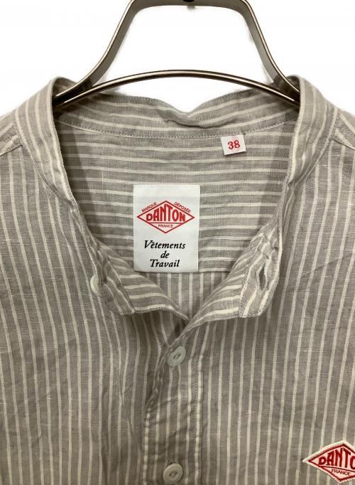 DANTON（ダントン）DANTON (ダントン) バンドカラーシャツ グレー サイズ:Mの古着・服飾アイテム
