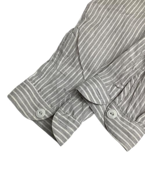 DANTON（ダントン）DANTON (ダントン) バンドカラーシャツ グレー サイズ:Mの古着・服飾アイテム