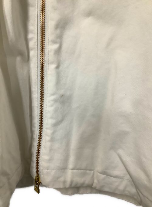 Emma Taylor（エマテイラー）Emma Taylor (エマテイラー) FREAK'S STORE (フリークスストア) ミリタリーツイルフレアブルゾン ホワイト サイズ:FREEの古着・服飾アイテム