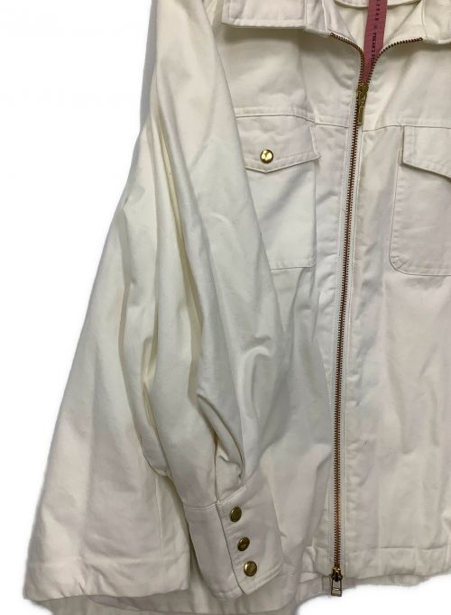 Emma Taylor（エマテイラー）Emma Taylor (エマテイラー) FREAK'S STORE (フリークスストア) ミリタリーツイルフレアブルゾン ホワイト サイズ:FREEの古着・服飾アイテム