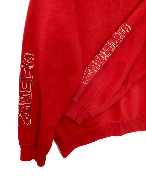 stussy（ステューシー）stussy (ステューシー) スウェット レッド サイズ:Mの古着・服飾アイテム