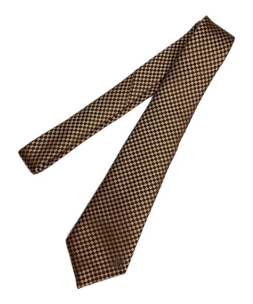 LOUIS VUITTON（ルイ ヴィトン）LOUIS VUITTON (ルイ ヴィトン) ネクタイ ブラウン×ベージュ サイズ:-の古着・服飾アイテム