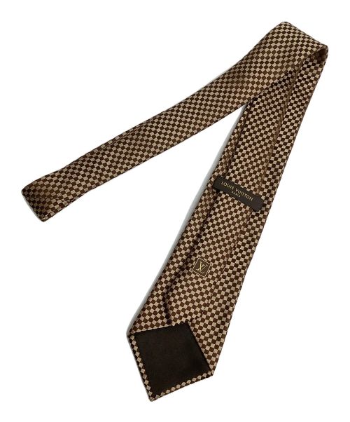 LOUIS VUITTON（ルイ ヴィトン）LOUIS VUITTON (ルイ ヴィトン) ネクタイ ブラウン×ベージュ サイズ:-の古着・服飾アイテム