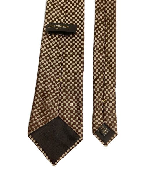 LOUIS VUITTON（ルイ ヴィトン）LOUIS VUITTON (ルイ ヴィトン) ネクタイ ブラウン×ベージュ サイズ:-の古着・服飾アイテム