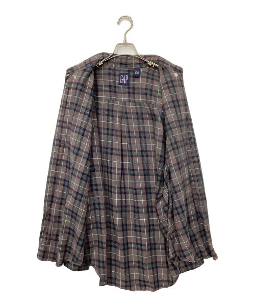 GAP（ギャップ）GAP (ギャップ) ネルシャツ グレー サイズ:Lの古着・服飾アイテム