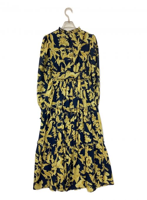 eimy istoire（エイミーイストワール）eimy istoire (エイミーイストワール) Camila flowerティアードワンピース ネイビー サイズ:Fの古着・服飾アイテム