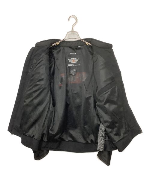 HARLEY-DAVIDSON（ハーレーダビッドソン）HARLEY-DAVIDSON (ハーレーダビッドソン) ライディングジャケット ブラック×オレンジ サイズ:Lの古着・服飾アイテム