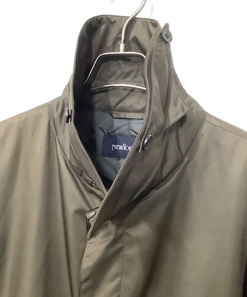 NEWYORKER（ニューヨーカー）NEWYORKER (ニューヨーカー) ステンカラーコート ブラウン サイズ:Lの古着・服飾アイテム