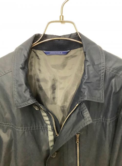 CROCODILE（クロコダイル）CROCODILE (クロコダイル) ステンカラーコート ネイビー サイズ:Mの古着・服飾アイテム