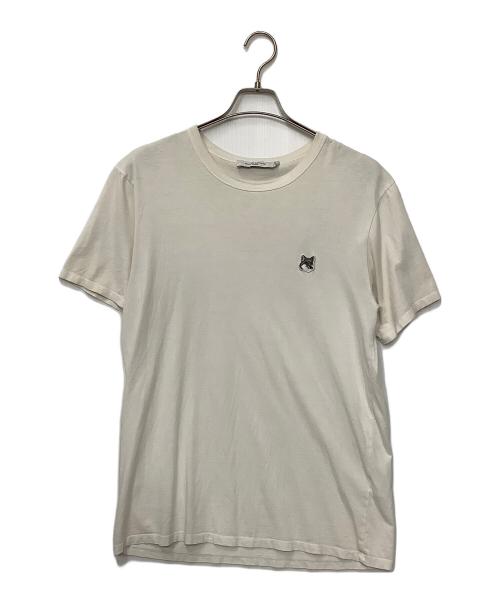 maison kitsune（メゾンキツネ）MAISON KITSUNE (メゾンキツネ) ワンポイントTシャツ ホワイト サイズ:Mの古着・服飾アイテム