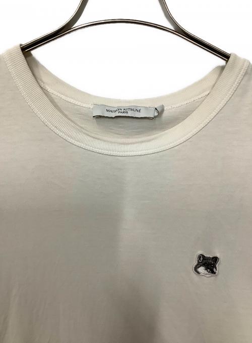 maison kitsune（メゾンキツネ）MAISON KITSUNE (メゾンキツネ) ワンポイントTシャツ ホワイト サイズ:Mの古着・服飾アイテム