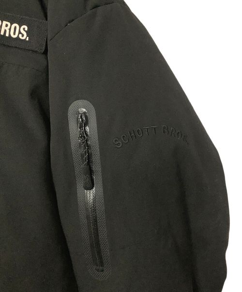 kawasaki（カワサキ）Kawasaki (カワサキ) SCHOTT BROS. (ショットブロス) ライディングダウンジャケット ブラック サイズ:LLの古着・服飾アイテム