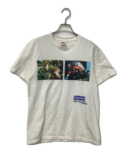 SUPREME（シュプリーム）Supreme (シュプリーム) COMME des GARCONS JUNYA WATANABE MAN (コムデギャルソンジュンヤワタナベマン) プリントTシャツ ホワイト サイズ:Sの古着・服飾アイテム