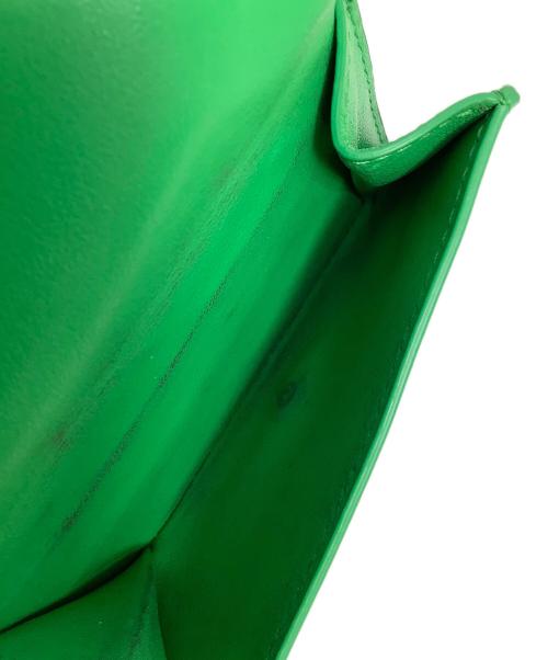 BOTTEGA VENETA（ボッテガベネタ）BOTTEGA VENETA (ボッテガベネタ) コンパクトウォレット ブラック×グリーンの古着・服飾アイテム