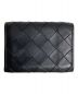 BOTTEGA VENETA (ボッテガベネタ) コンパクトウォレット ブラック×グリーン：22000円