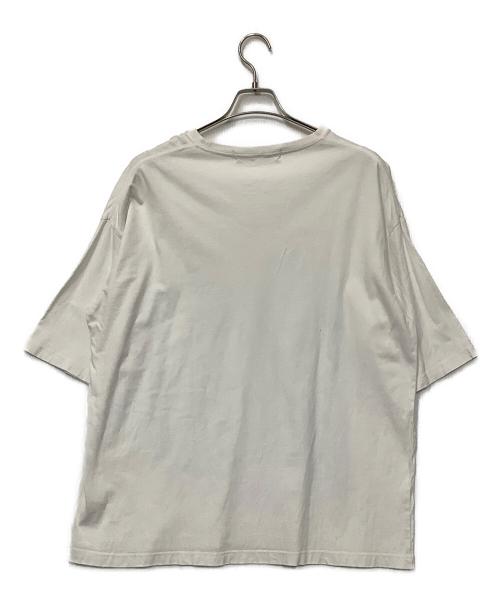 GROUND Y（グラウンドワイ）GROUND Y (グラウンドワイ) プリントTシャツ ホワイト×ブラック サイズ:4の古着・服飾アイテム