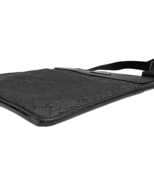 GUCCI（グッチ）GUCCI (グッチ) GGキャンバス ショルダーバッグ ブラックの古着・服飾アイテム