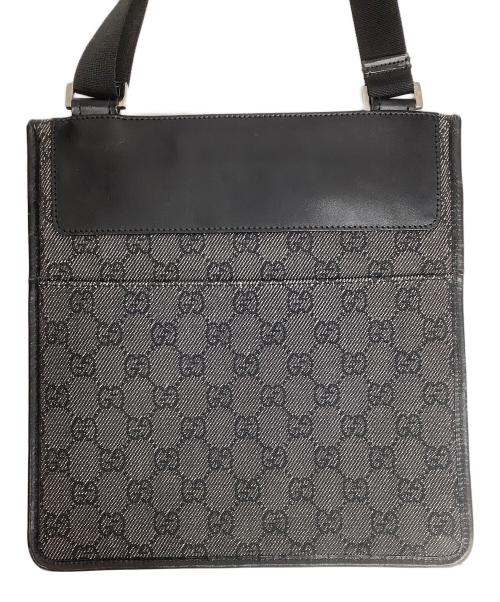 GUCCI（グッチ）GUCCI (グッチ) GGキャンバス ショルダーバッグ ブラックの古着・服飾アイテム