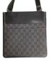 中古・古着 GUCCI (グッチ) GGキャンバス ショルダーバッグ ブラック：15000円