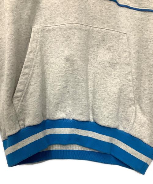 KEBOZ（ケボズ）KEBOZ (ケボズ) 2LINE SWEAT PULLOVER グレー×ブルー サイズ:Mの古着・服飾アイテム