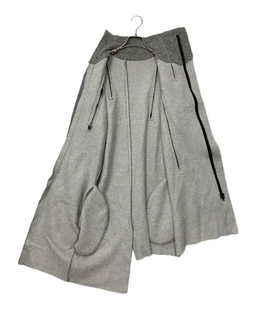 B Yohji Yamamoto（ビーヨウジヤマモト）B Yohji Yamamoto (ビーヨウジヤマモト) ニットコート グレー×ブラック サイズ:2の古着・服飾アイテム