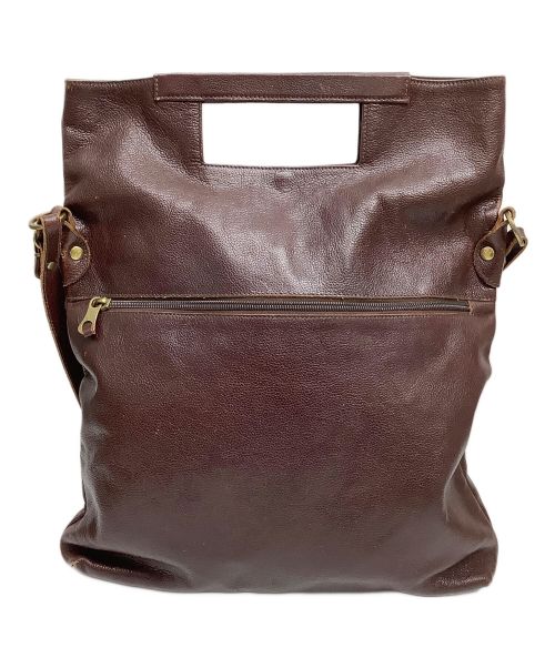 IL BISONTE（イル ビゾンテ）IL BISONTE (イル ビゾンテ) 2WAYレザーバッグ ブラウンの古着・服飾アイテム