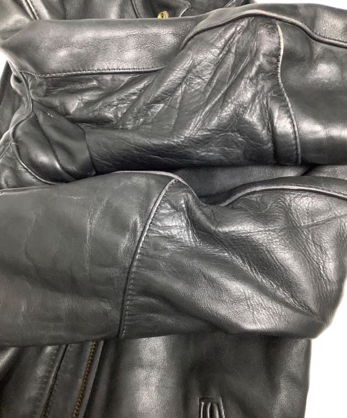 VANSON（バンソン）VANSON (バンソン) シングルライダースジャケット ブラック サイズ:36の古着・服飾アイテム
