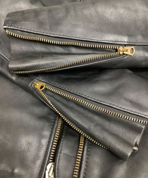 VANSON（バンソン）VANSON (バンソン) シングルライダースジャケット ブラック サイズ:36の古着・服飾アイテム