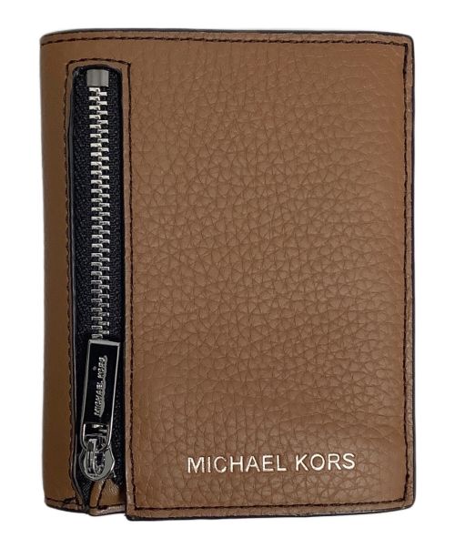 MICHAEL KORS（マイケル・コース）MICHAEL KORS (マイケルコース) コンパクトウォレット ブラウン 未使用品の古着・服飾アイテム