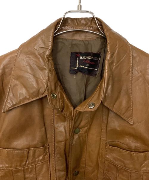 RALPHEDWARDS（-）RALPHEDWARDS (-) レザージャケット ブラウン サイズ:-の古着・服飾アイテム