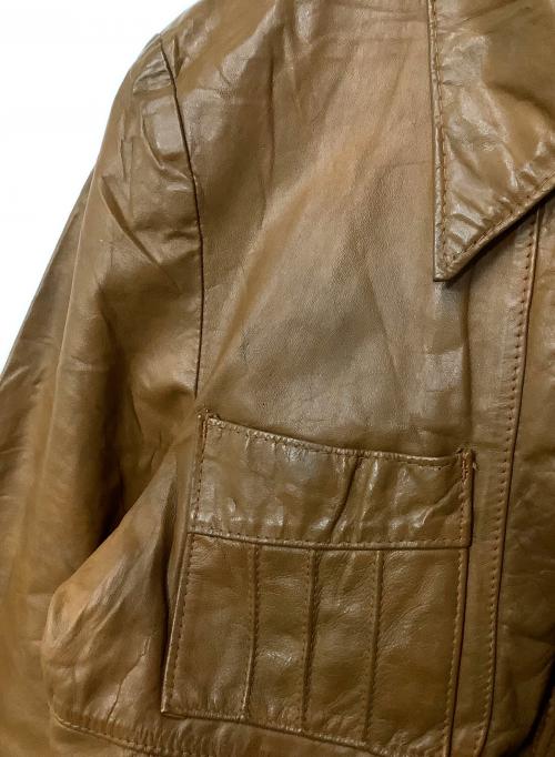 RALPHEDWARDS（-）RALPHEDWARDS (-) レザージャケット ブラウン サイズ:-の古着・服飾アイテム