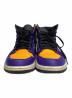中古・古着 NIKE (ナイキ) スニーカー / AIR JORDAN 1 MID パープル×イエロー サイズ:27cm：10000円